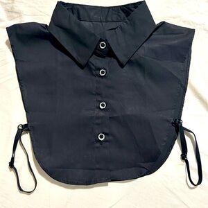 Detachable black fake collar